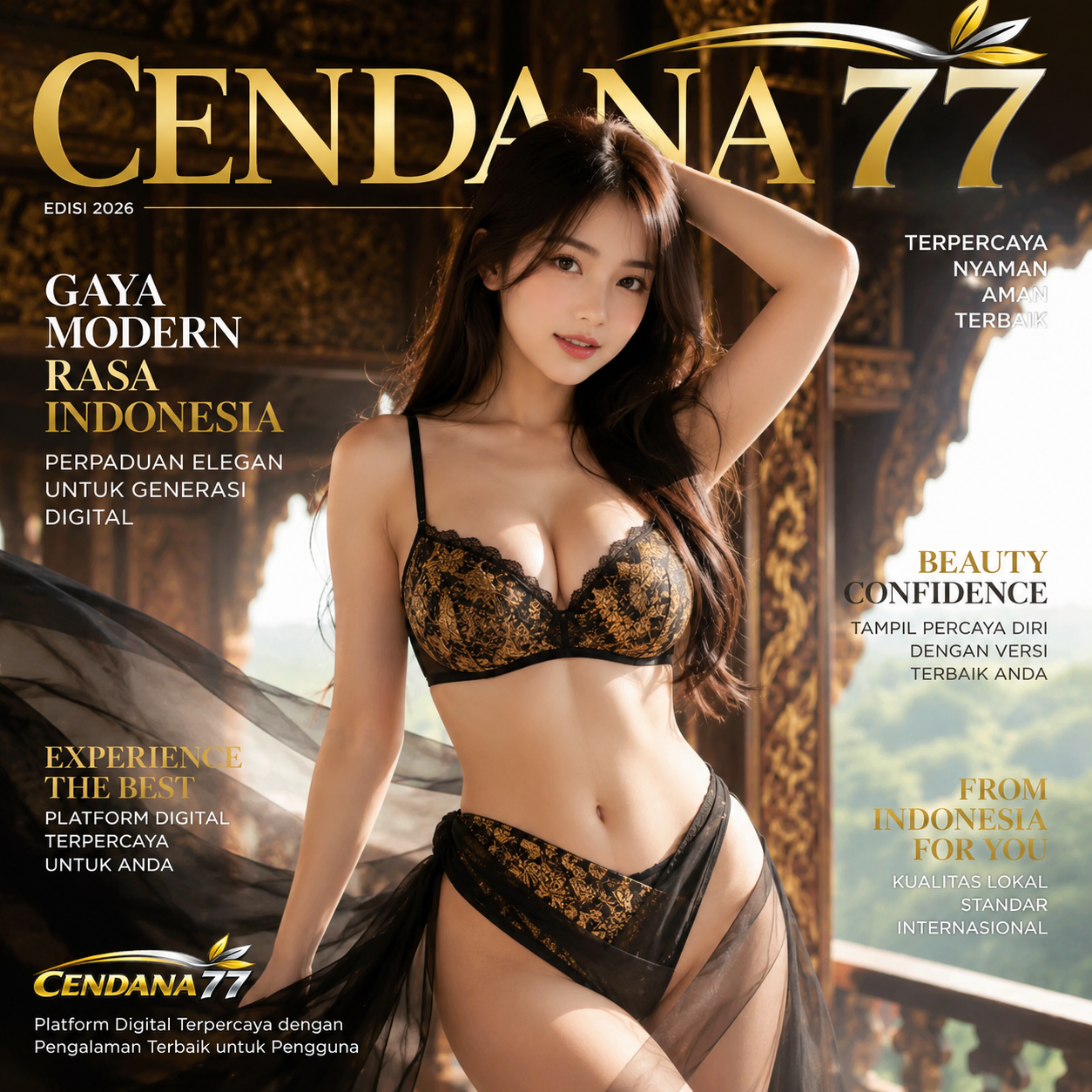 Cendana77 Front Black 